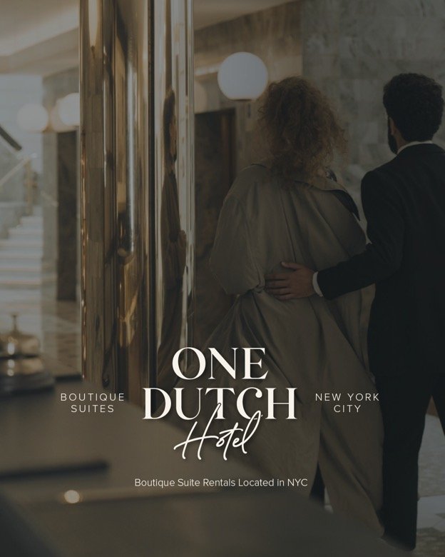 One Dutch Hotel brand identity and website screens